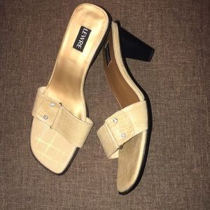 NEW Cream Slip-on 3in Heels